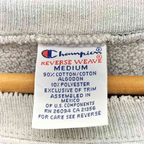 チャンピオン Champion 90s 刺繍タグ メキシコ製 目無し REVERSE WEAVE リバースウィーブスウェット メンズ M