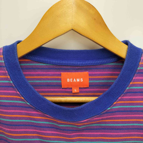 ビームス BEAMS マルチボーダー L/S スウェット メンズ JPN:L