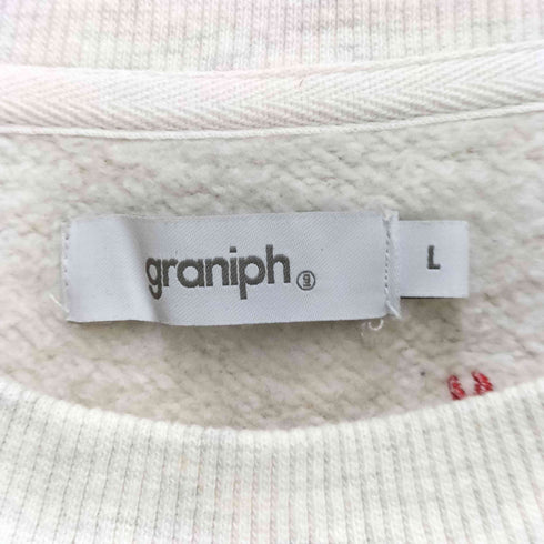 グラニフ graniph 刺繍デザイン IKAKU イカク スウェット メンズ JPN:L