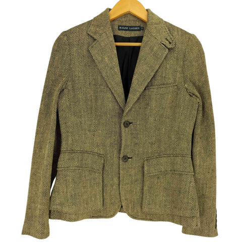 ラルフローレン RALPH LAUREN シルクリネン 2B テーラードジャケット レディース 9