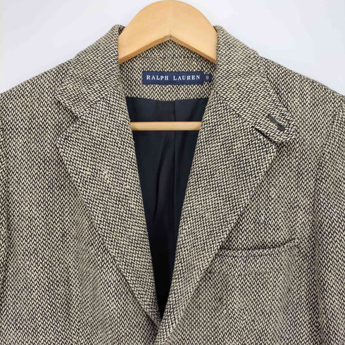 ラルフローレン RALPH LAUREN シルクリネン 2B テーラードジャケット レディース 9