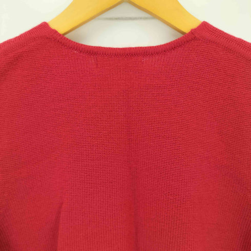 ビーズ刺繍 ウールニットベスト レディース