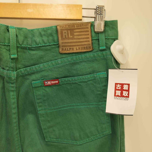 ポロジーンズカンパニーラルフローレン POLO JEANS COMPANY RALPH LAUREN レザーパッチ 5ポケット ストレートデニムパンツ メンズ 10×31