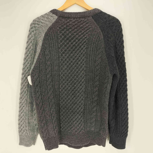 ビューティーアンドユースユナイテッドアローズ BEAUTY & YOUTH UNITED ARROWS アルパカ混 ケーブル編み クルーネックニット メンズ import:S