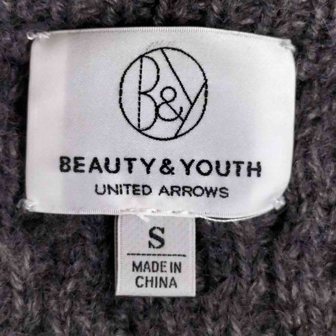 ビューティーアンドユースユナイテッドアローズ BEAUTY & YOUTH UNITED ARROWS アルパカ混 ケーブル編み クルーネックニット メンズ import:S