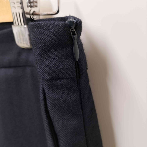 ドリスヴァンノッテン DRIES VAN NOTEN ウール ヘリンボーン ラップスカート レディース EUR:44-46