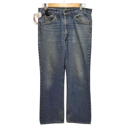 リーバイス Levis 80S USA製 20517-0217 ボタン裏535 刻印 オレンジタブ サドルマン ブーツカットデニムパンツ メンズ W34 L30
