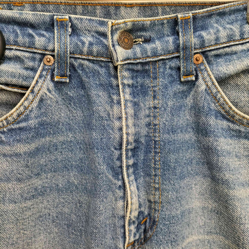 リーバイス Levis 80S USA製 20517-0217 ボタン裏535 刻印 オレンジタブ サドルマン ブーツカットデニムパンツ メンズ W34 L30