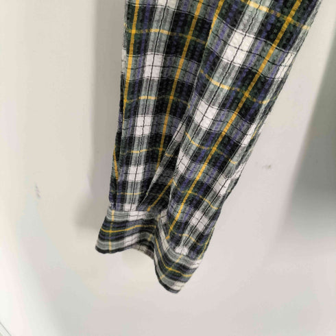 ラルフローレン RALPH LAUREN シアサッカー ボックスカット ボタンダウンシャツ メンズ import:L