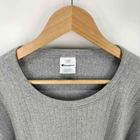 チャンピオン Champion USA製 リブ ロングスリーブTシャツ ロンT メンズ import:XL