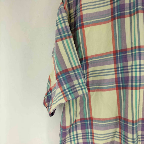 ラルフローレン RALPH LAUREN 90s BLAIRE スモールポニー刺繍 チェック ボタンダウン S/S シャツ メンズ import:L