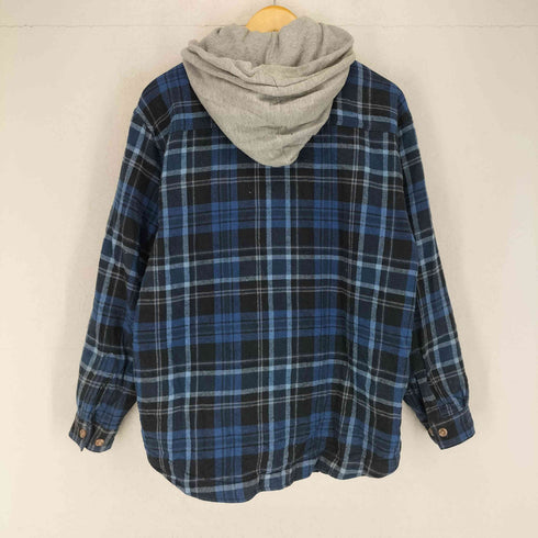 フイールドアンドストリーム FIELD&STREAM フードレイヤード チェックネルシャツジャケット メンズ JPN:M