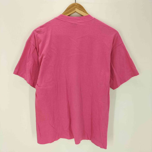 STEFANEL 80-90S MADE IN ITALY イタリア製 刺繍 S/S Tシャツ 短丈 ボックス 裾袖シングル メンズ import:S