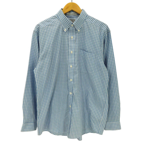エルエルビーン L.L.Bean 00S WRINKLE RESISTANT L/S ボタンダウン チェック シャツ メンズ import:M
