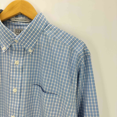 エルエルビーン L.L.Bean 00S WRINKLE RESISTANT L/S ボタンダウン チェック シャツ メンズ import:M