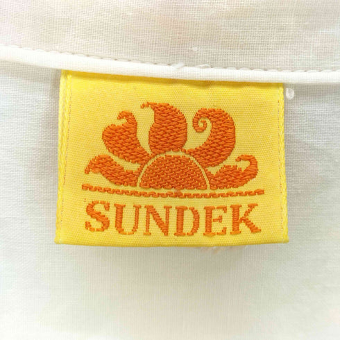 SUNDEK 90-2000S 総柄 サーフ 開襟 オープンカラー S/S アロハ シャツ メンズ import:M