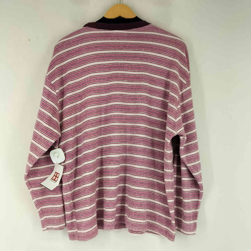 RELAX パイル地 L/S ボーダーTシャツ メンズ