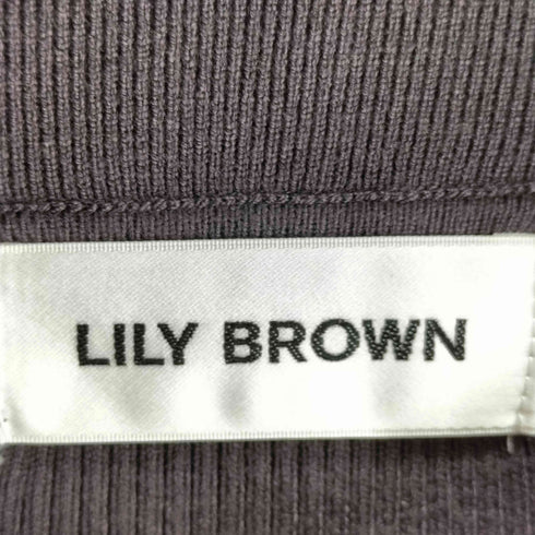 リリーブラウン Lily Brown チャイナカットアウトニットワンピース レディース FREE