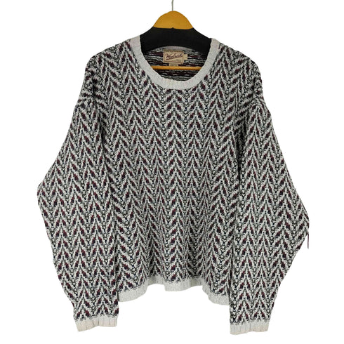 ウールリッチ WOOLRICH 90S 総柄 コットンニット メンズ import:L