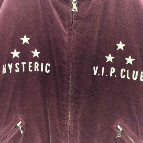 ヒステリックグラマー HYSTERIC GLAMOUR ベロア ヒスガール 刺繍スカジャン レディース FREE