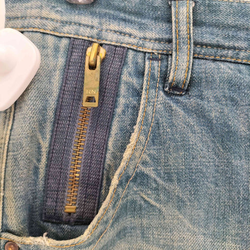 アールニューボールド R.NEWBOLD ジップポケット ストレートデニムパンツ メンズ JPN:L