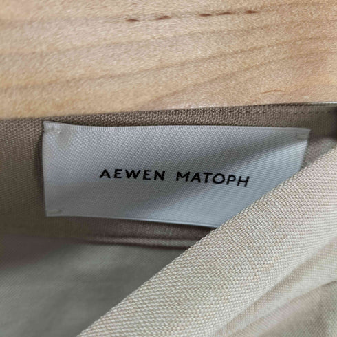 イウエンマトフ AEWEN MATOPH リネン混 サイドボタン スラックス 裾スリット レディース JPN:36