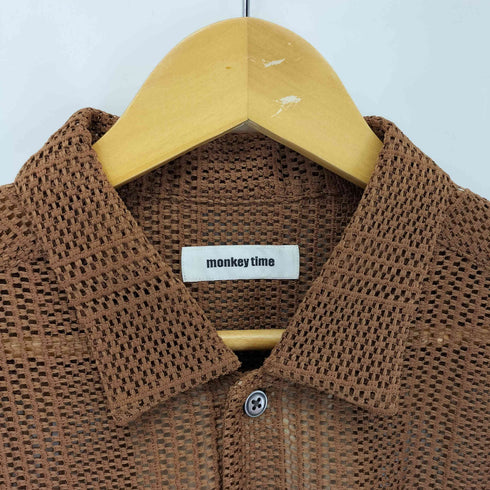 モンキータイム MONKEY TIME メッシュオープンカラーシャツ メンズ JPN:XL