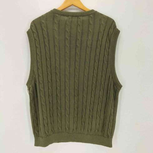 SOFTHYPHEN LINEN CABLE KNIT VEST レディース 03