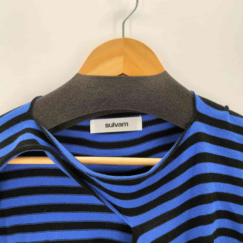 サルバム sulvam 25SS ボーダーブロークンニット メンズ M