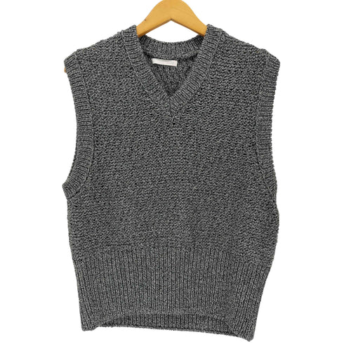 ザラ ZARA コットンポリニットベスト メンズ m