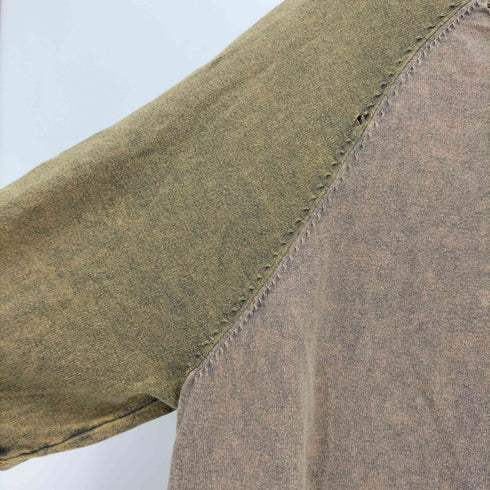 ザラ ZARA used加工 ラグラン S/S ニット メンズ import:L
