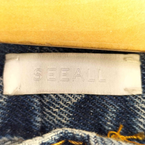 シーオール SEEALL 再構築 ベルテッドデニム メンズ 3