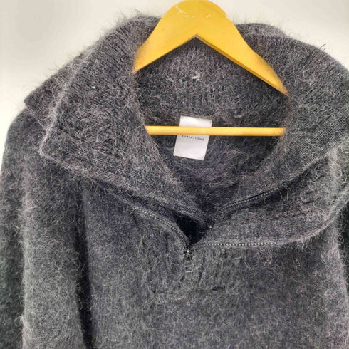 サブレーションズ SUBLATIONS MOHAIR DOUBLE HIGH NECK P/O KNIT メンズ 1