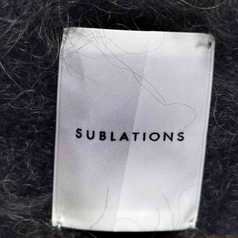 サブレーションズ SUBLATIONS MOHAIR DOUBLE HIGH NECK P/O KNIT メンズ 1