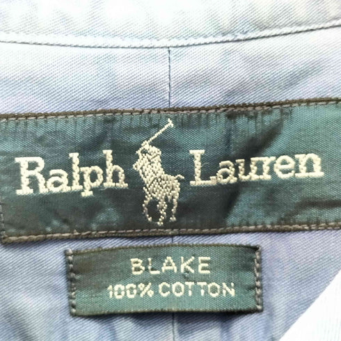 ラルフローレン RALPH LAUREN 90s BLAKE ポニー刺繍 コットンボタンダウンシャツ メンズ LL