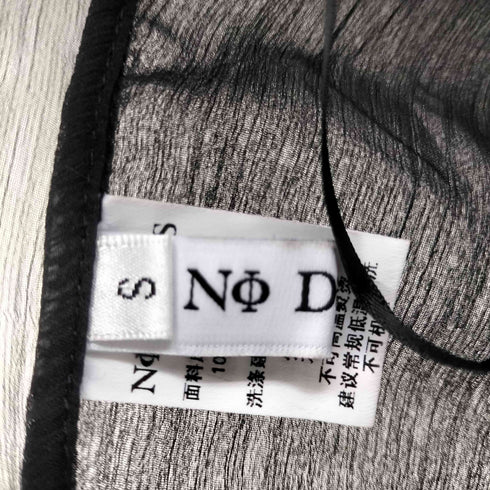 NO DRESS レースフリルベスト レディース S