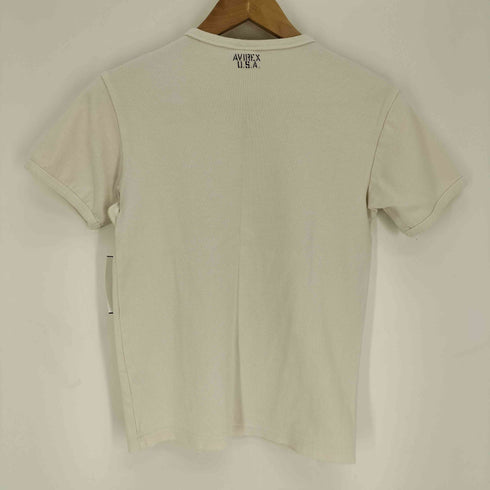 アヴィレックス AVIREX クルーネック リブ半袖デイリーTee メンズ import:S