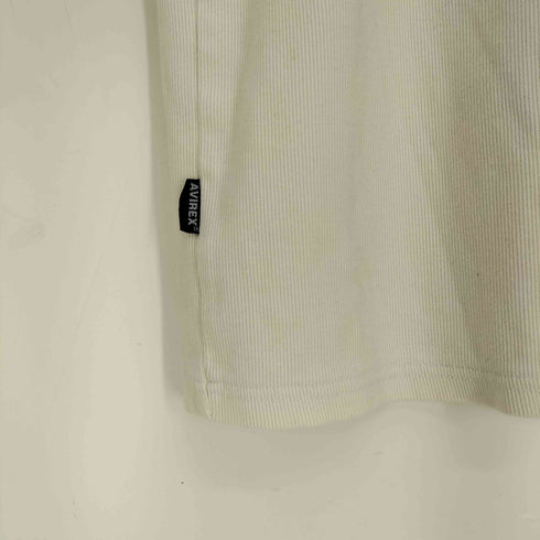 アヴィレックス AVIREX クルーネック リブ半袖デイリーTee メンズ import:S