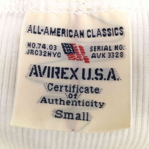 アヴィレックス AVIREX クルーネック リブ半袖デイリーTee メンズ import:S