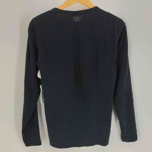 アヴィレックス AVIREX クルーネック リブ長袖デイリーTee メンズ import:S