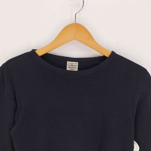 アヴィレックス AVIREX クルーネック リブ長袖デイリーTee メンズ import:S