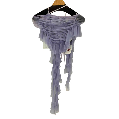 ESTER MANAS WATERFALL RUCHED TANK TOP LILAC レディース 1