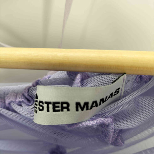ESTER MANAS WATERFALL RUCHED TANK TOP LILAC レディース 1