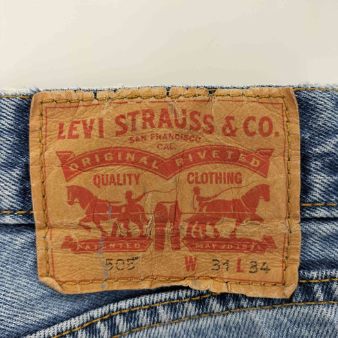 リーバイス Levis ボタン裏4649 505 スモールe ジップフライデニムパンツ メンズ 31/34