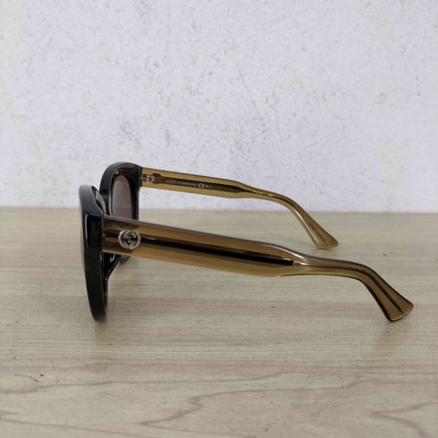 グッチ GUCCI Shell Acetate Cat Eye Sunglasses メタルGGロゴ キャットアイ レディース 57□18 140