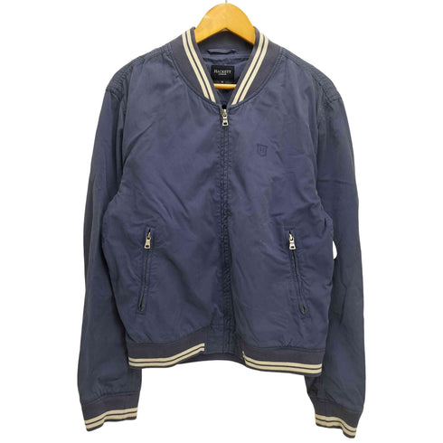 ハケットロンドン hackett london リブライン ロゴ 刺繍 ジップアップ ジャケット メンズ import:M