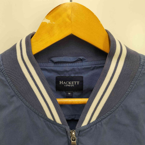 ハケットロンドン hackett london リブライン ロゴ 刺繍 ジップアップ ジャケット メンズ import:M