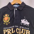 ポロバイラルフローレン Polo by RALPH LAUREN PRL CLUB エンブレム ポニー刺繍 背面ナンバリング3 半袖ポロシャツ メンズ import:M