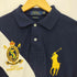 ポロラルフローレン POLO RALPH LAUREN CUSTOM SLIM FIT ゴールド ビッグポニー刺繍 袖ナンバリング3 半袖ポロシャツ メンズ import:M