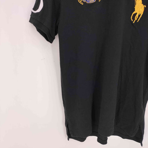 ポロバイラルフローレン Polo by RALPH LAUREN CUSTOM FIT エンブレム ビッグポニー刺繍 袖ナンバリング3 半袖ポロシャツ メンズ import:M